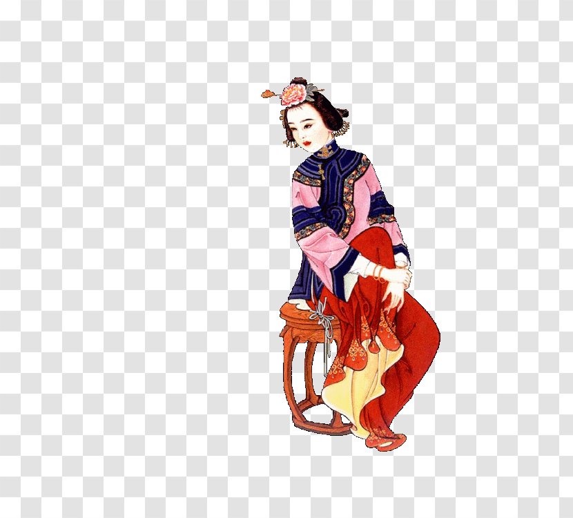 Costume Design Lin Daiyu Gongbi Dream Of The Red Chamber Tang Dynasty Transparent PNG