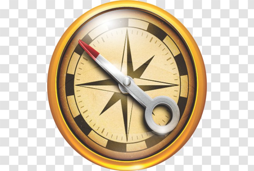 Icon Design Web Browser - Compass - Wall Clock Transparent PNG