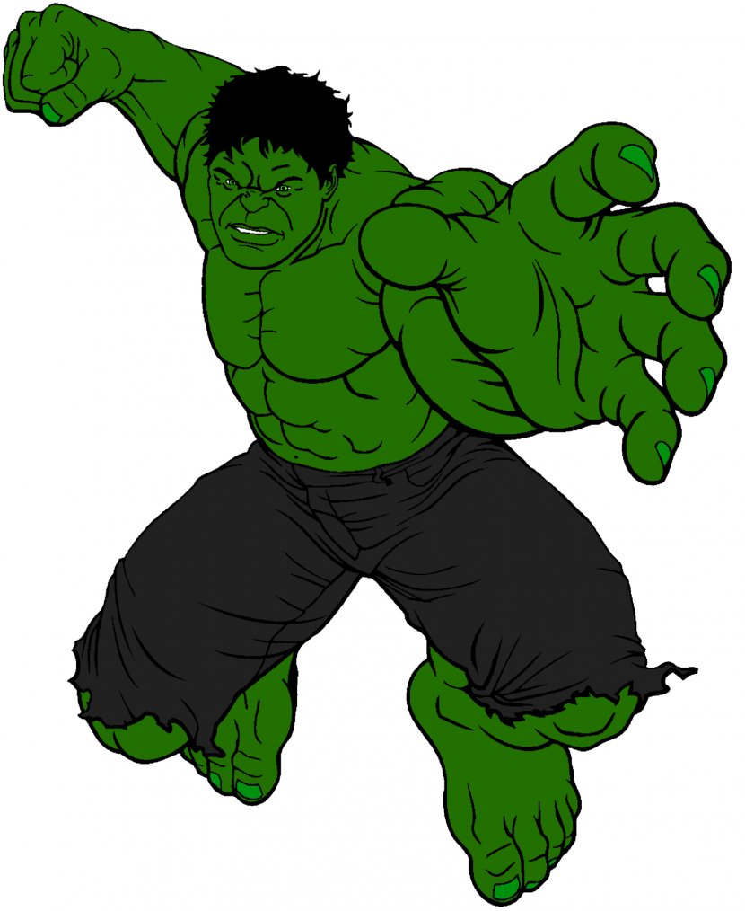 Hulk Superhero Cartoon Marvel Comics Drawing - Art Transparent PNG