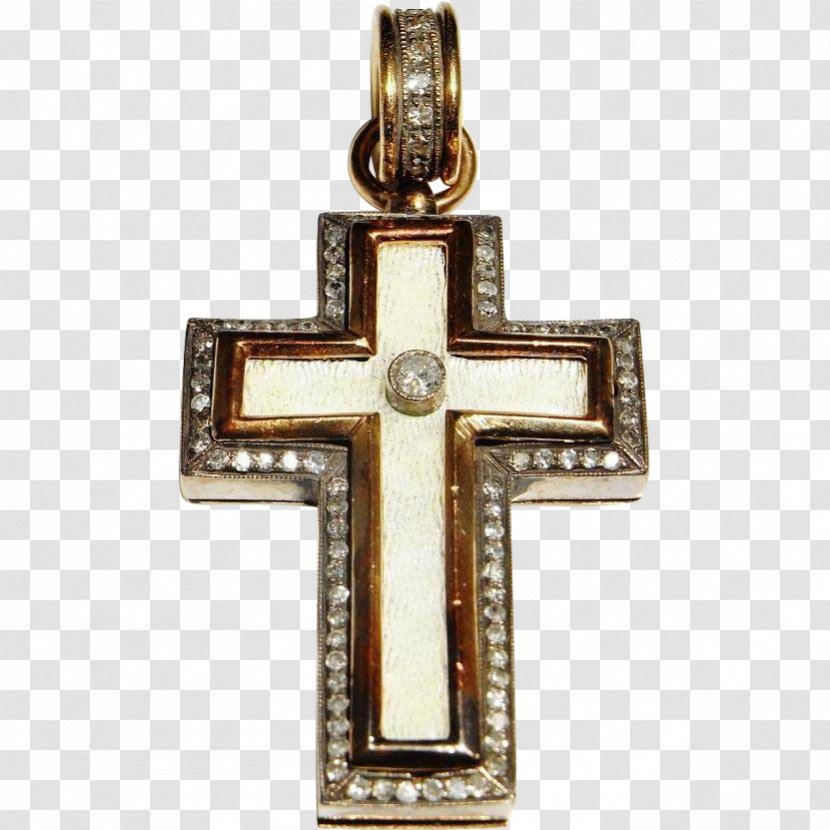 Crucifix 19th Century Fabergé Workmaster Russia Locket - Religious Item Transparent PNG