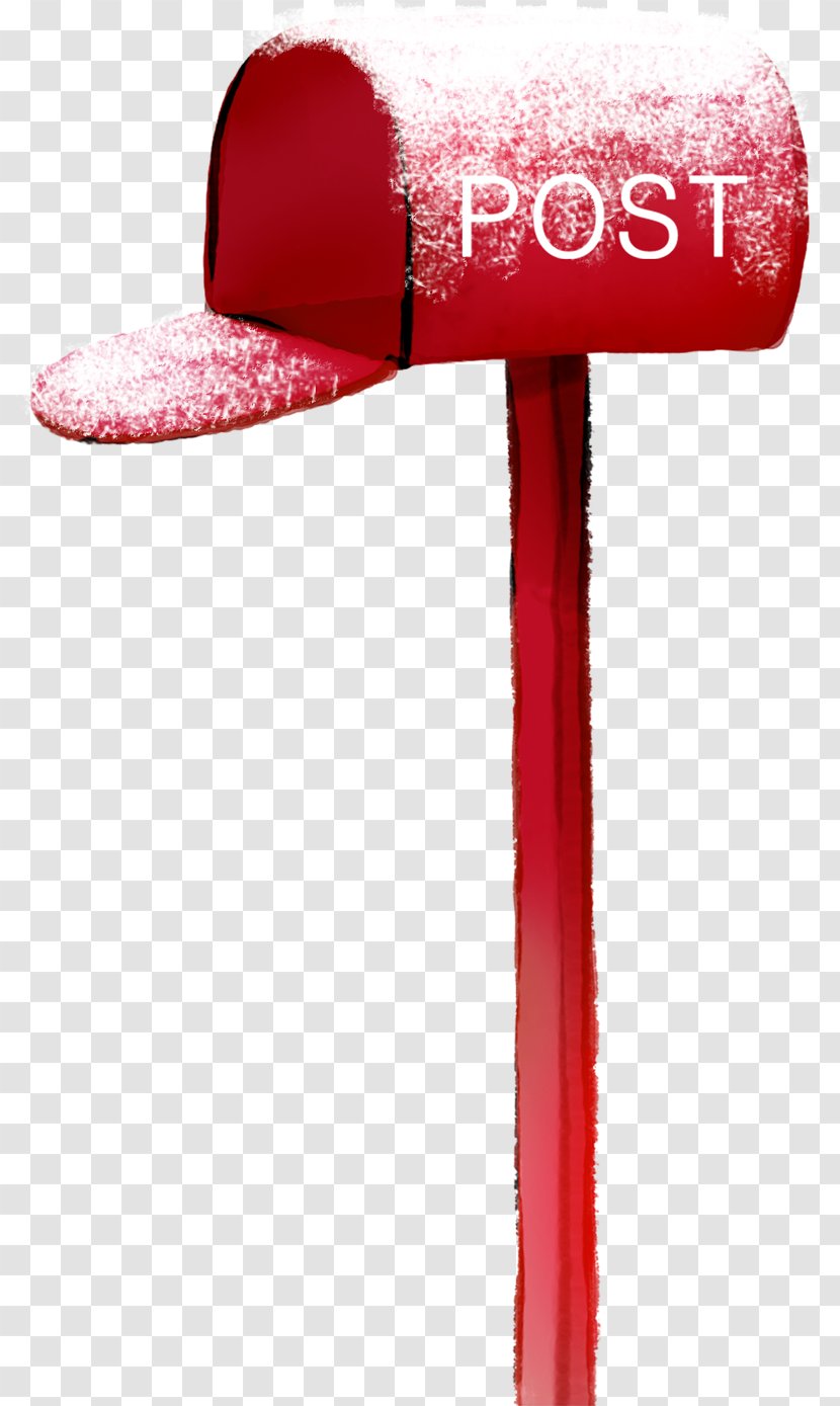 Red Post Box Letter - Winter Mailbox Cylinder Transparent PNG