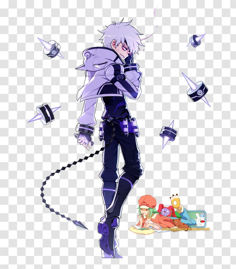 Elsword Time Travel Art Character - Silhouette - Tree Transparent PNG