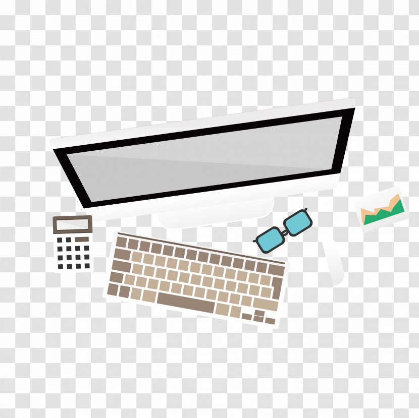 Computer Keyboard Graphics Download - Virtual - A Plan View Of Transparent PNG