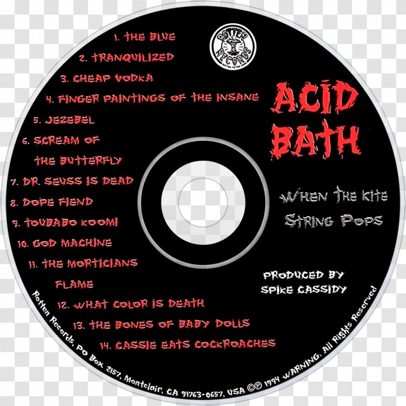 Acid Bath When The Kite String Pops Compact Disc Shirt - Bathroom Album Cover Transparent PNG