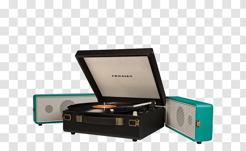 Crosley CR6230A-TU 3-speed Usb-enabled Snap Turntable Phonograph CR8005A-TU Cruiser Turquoise Vinyl Portable Record Player Nomad CR6232A - Technology - USB Transparent PNG