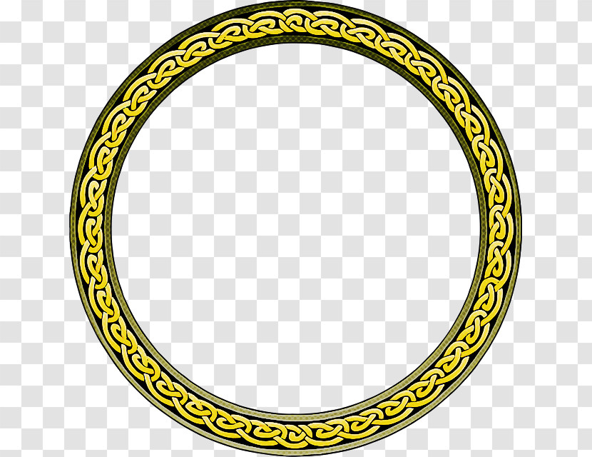 Yellow Circle Oval Transparent PNG