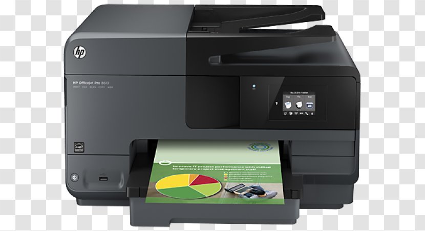 Hewlett-Packard Multi-function Printer HP Officejet Pro 8610 - Hp - Hewlett-packard Transparent PNG