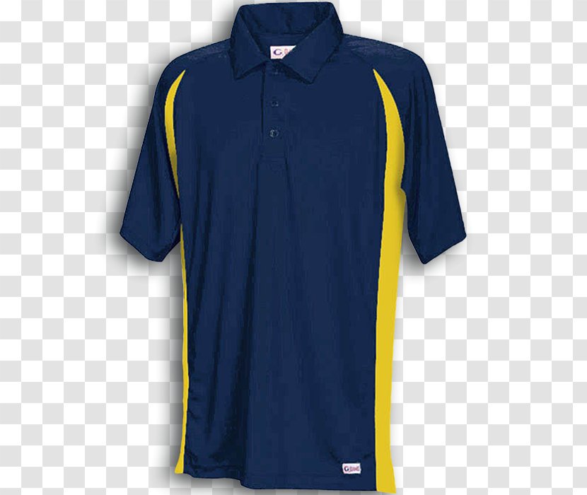 Sports Fan Jersey T-shirt Polo Shirt Collar - Electric Blue Transparent PNG