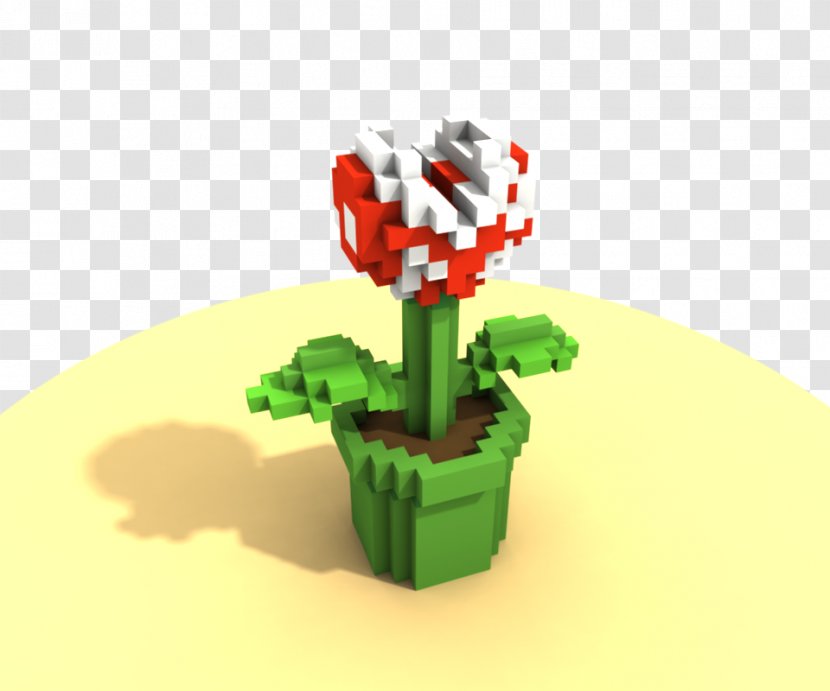 Voxel Digital Art 3D Computer Graphics DeviantArt - Flowering Plant - MArio Pipe Transparent PNG
