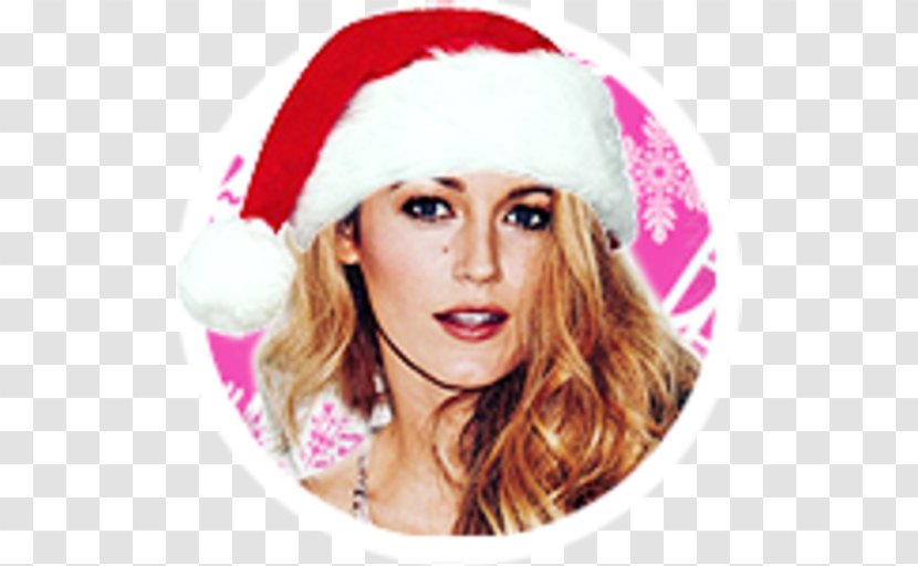 Blake Lively Santa Claus Christmas Ornament Hollywood Female - Fictional Character - Emeraude Toubia Transparent PNG