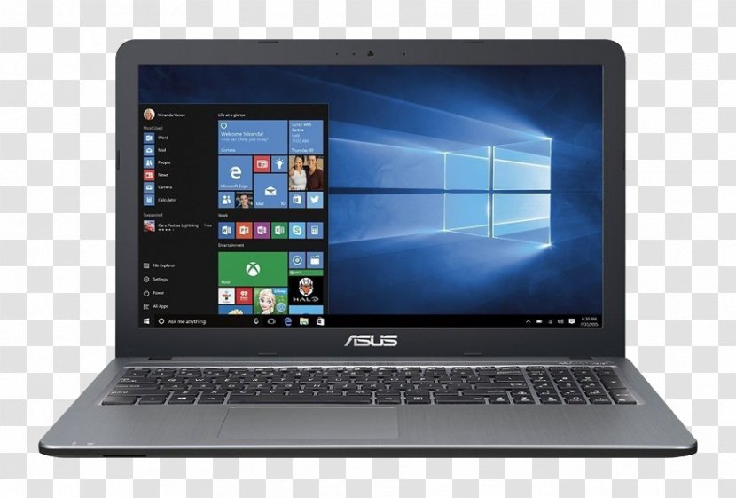 Laptop Intel Core ASUS VivoBook X540 Computer - Electronics Transparent PNG