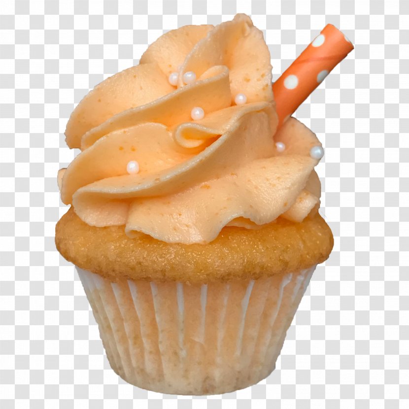 Mini Cupcakes Buttercream Dessert CodePen - Cup - Orange Curve Transparent PNG