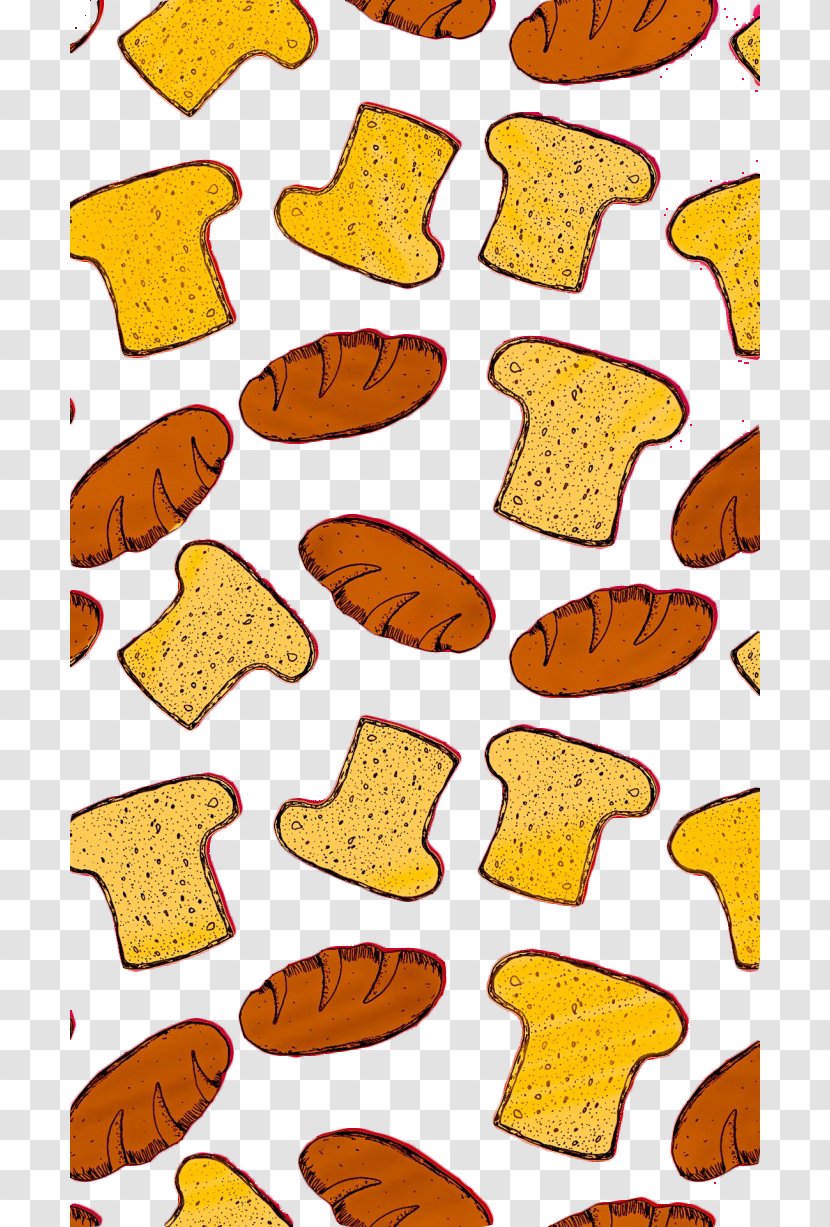 Breakfast Croissant Bxe1nh Mxec Bread - Orange - Cartoon Background Transparent PNG