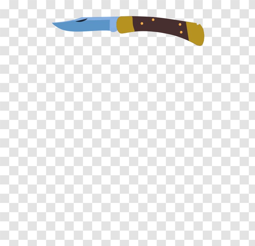 Pocketknife Switchblade Clip Art - Yellow - Knife Transparent PNG