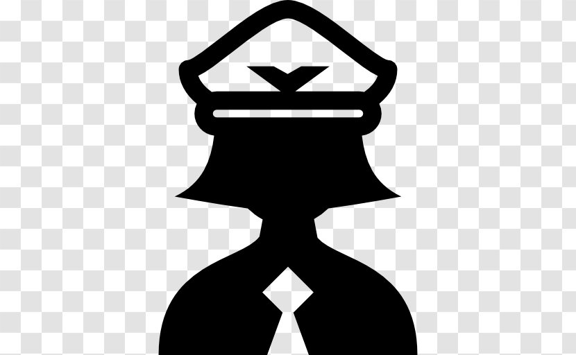 Flight Attendant Line - Symbol - Blackandwhite Transparent PNG