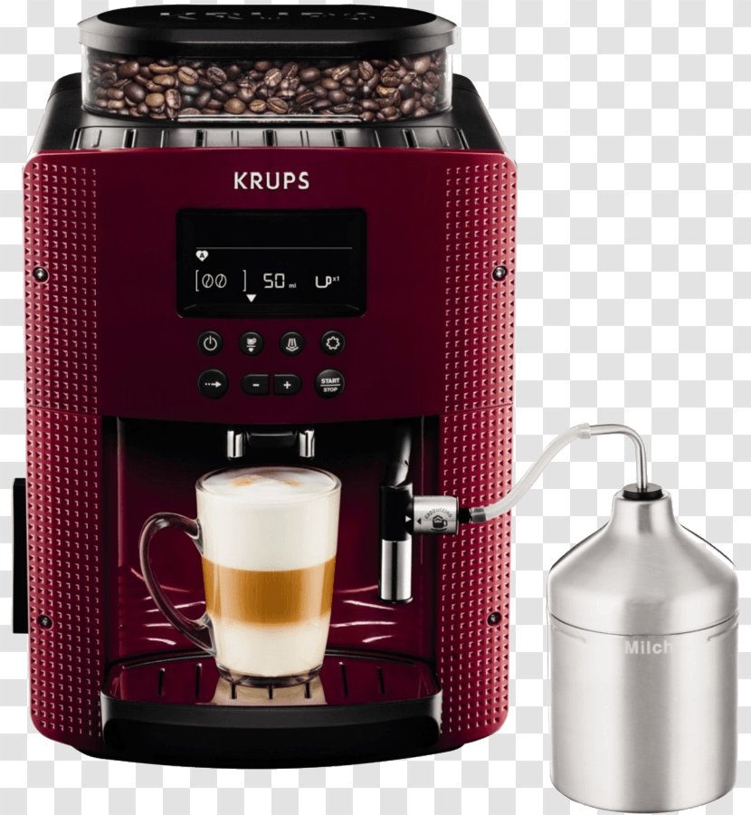 Espresso Coffeemaker Cafetera Superautomática Krups EA8165 Pisa - Home Appliance - Menu Para Cafeteria Transparent PNG