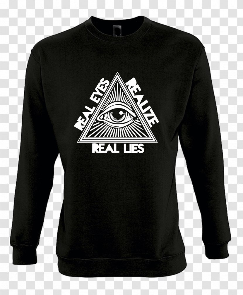 Long-sleeved T-shirt Hoodie - Sweatshirt - Real Eyes Transparent PNG