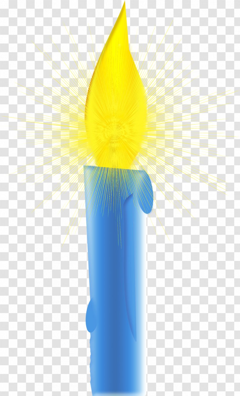 Blue Candle - Vecteur Transparent PNG