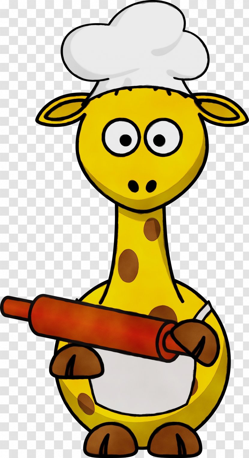 Giraffe Cartoon - Hat Pleased Transparent PNG