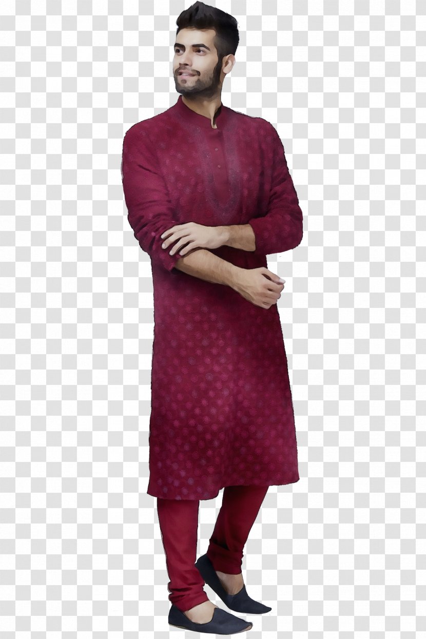 Man Sleeve Fashion Gender Sherwani - Silk Beige Transparent PNG