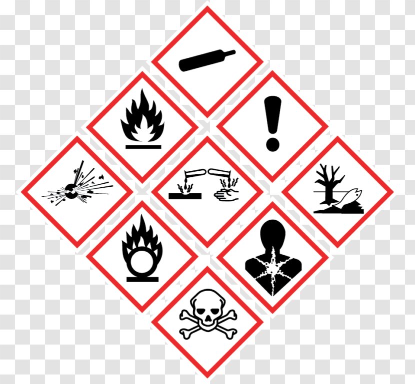 Globally Harmonized System Of Classification And Labelling Chemicals Safety Data Sheet Chemical Substance - Dangerous Goods - Ghs Toxic Pictogram Transparent PNG