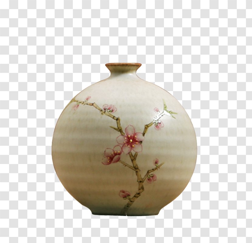 Vase Peach - Blossom - Pattern Material Transparent PNG