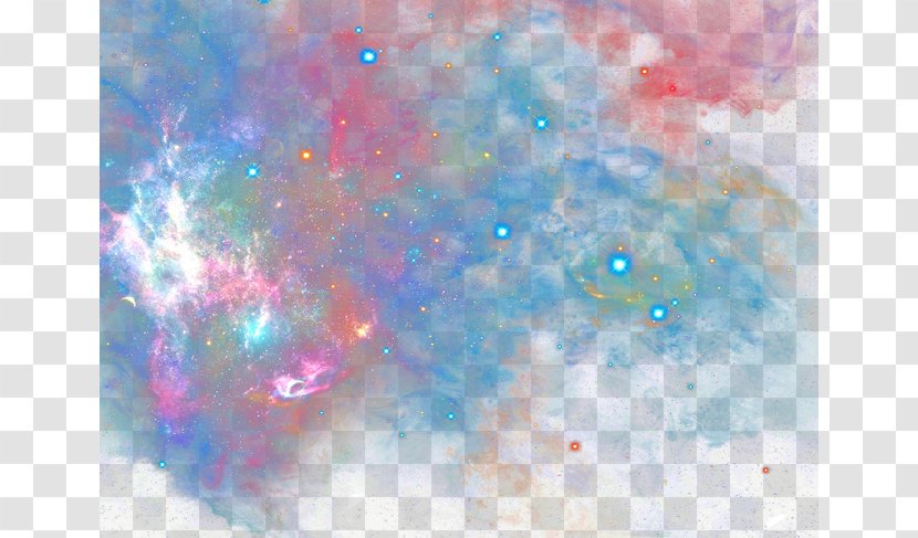 Universe Sky Galaxy Space Planet - Watercolor Painting - Starry Background Transparent PNG