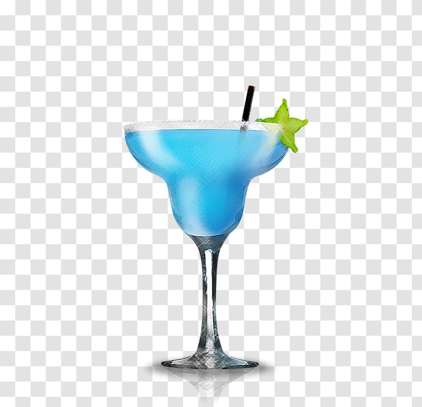 Blue Hawaii Margarita Martini Cocktail Garnish - Tropical Transparent PNG