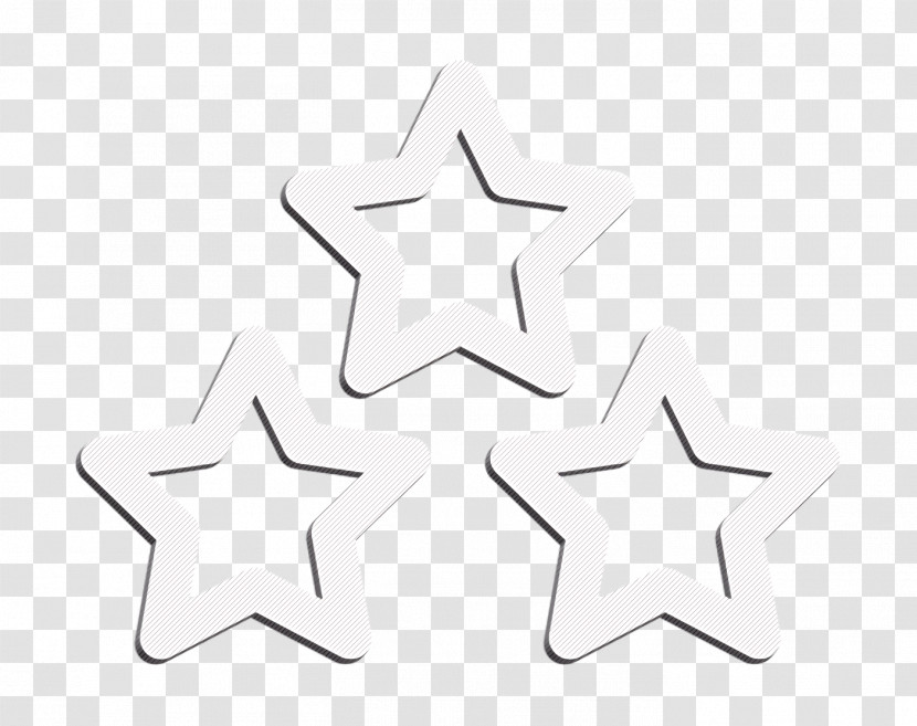 Three Stars Icon Star Icon Hotel And Services Icon Transparent PNG