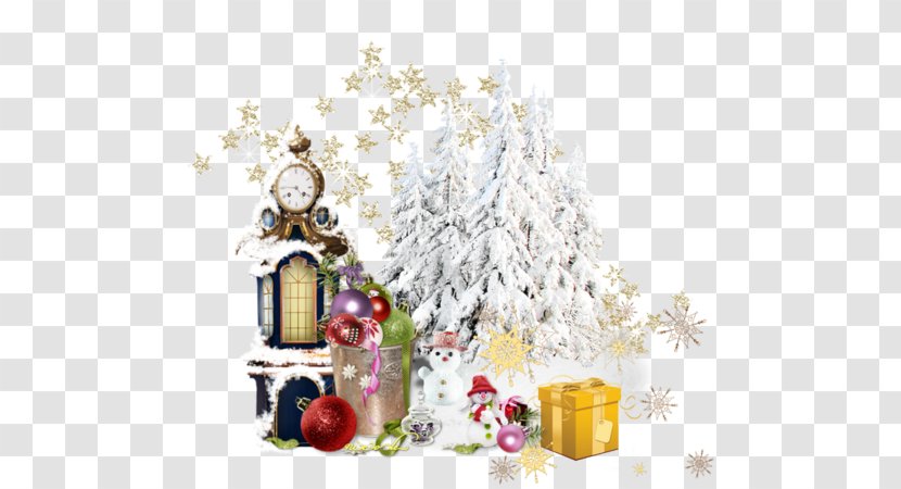 Christmas Tree Ded Moroz Holiday New Year - Gift Transparent PNG