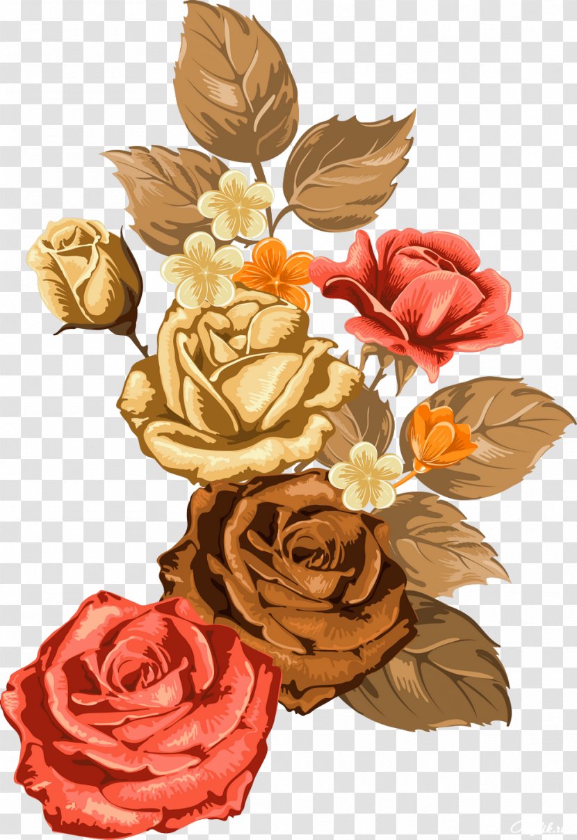 Garden Roses Clip Art - Beautiful Transparent PNG