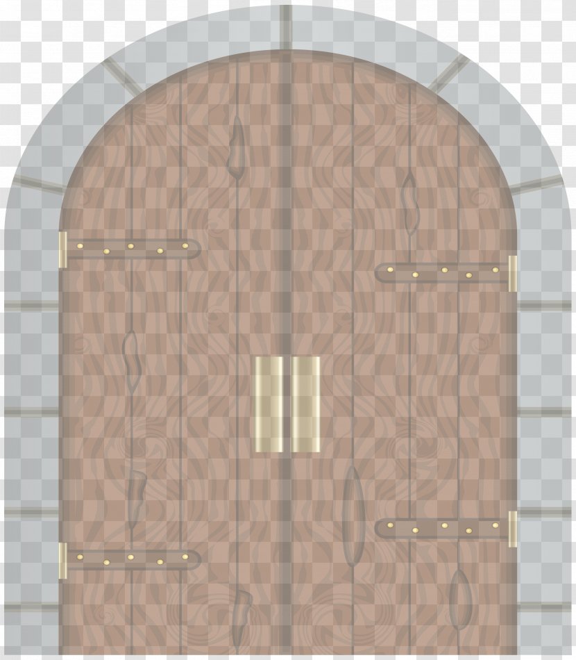 Arch Brown Door Wood Architecture - Metal Stain Transparent PNG