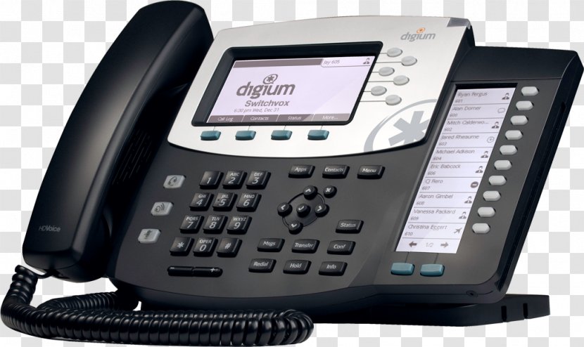 Digium D40 Telephone VoIP Phone Asterisk - Wideband Audio - Ip Pbx Transparent PNG