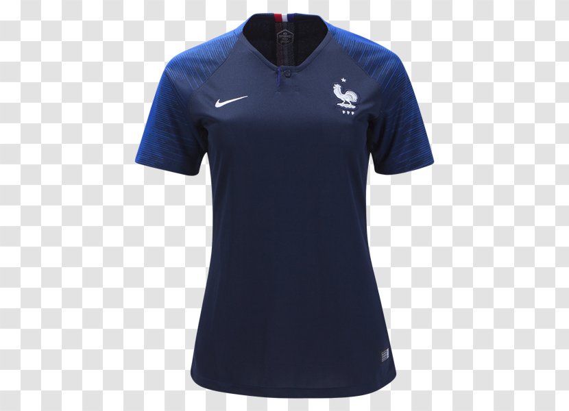 2018 World Cup France National Football Team T-shirt Spain - Active Shirt - Brazil Jersey Transparent PNG