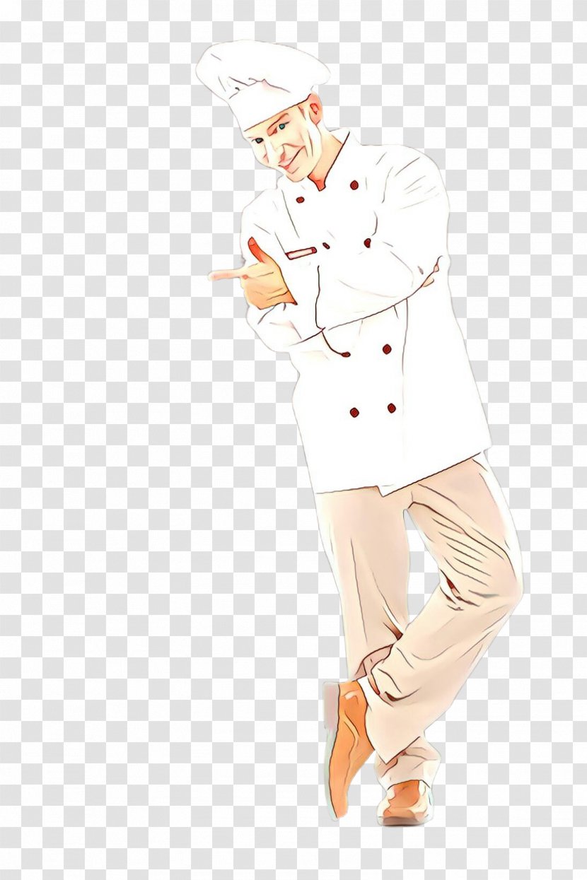 White Cartoon Standing Sketch Drawing - Gesture Sleeve Transparent PNG