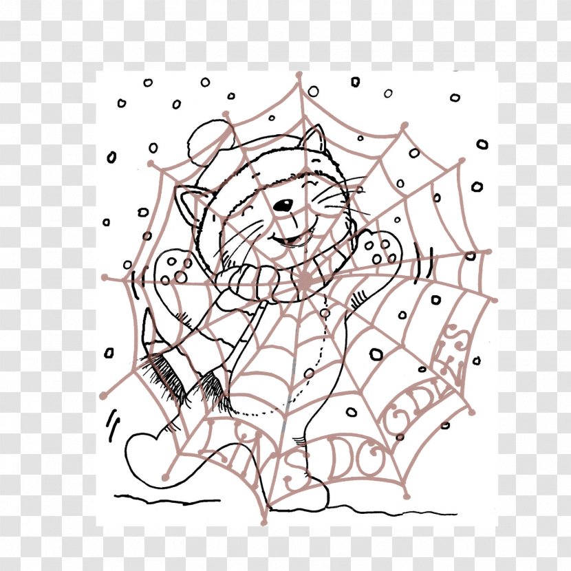 Line Art Cartoon Sketch - Tree - Its Snowing Transparent PNG