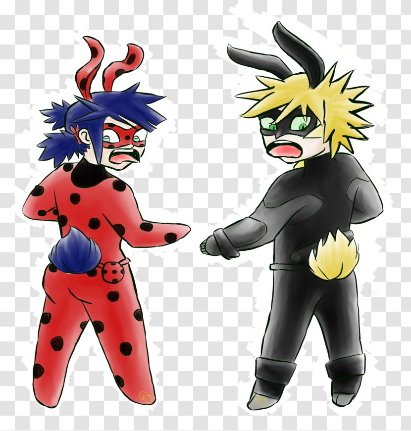 Figurine Action & Toy Figures Character Animated Cartoon Fiction - Ladybug And Chatnoir Transparent PNG