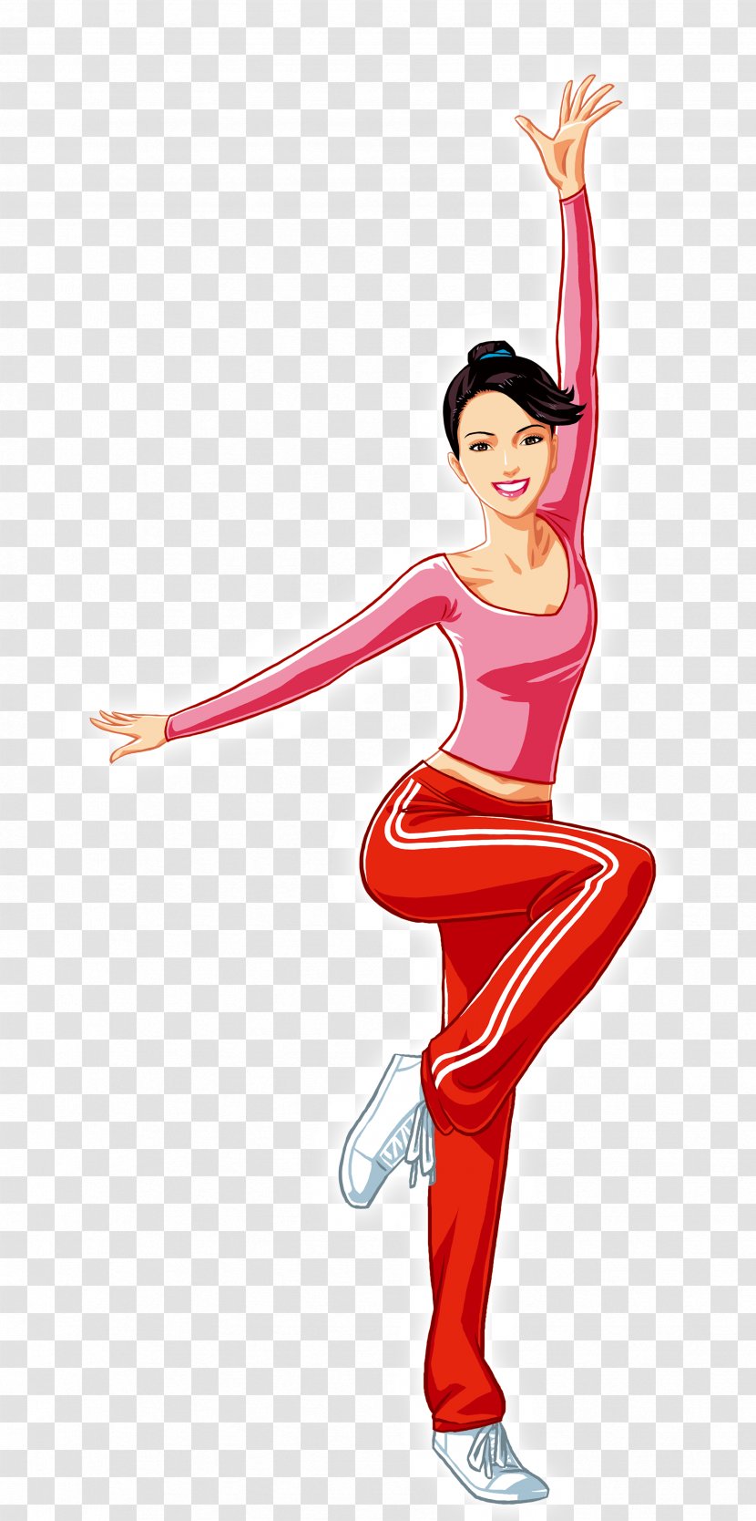 Aerobics Physical Fitness Exercise - Silhouette Transparent PNG