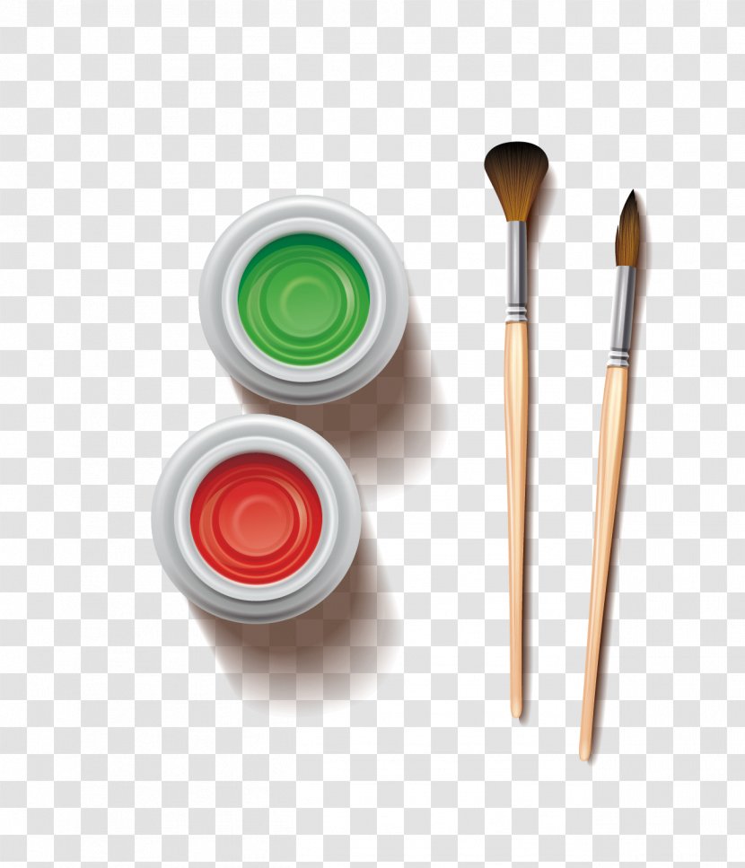 Oil Painting Cartoon - Tableware - Vector Pattern Dyes Transparent PNG