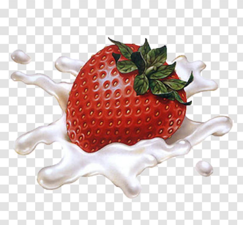 Cream Tea Fruit Fool Milk Ice - Flavored Transparent PNG