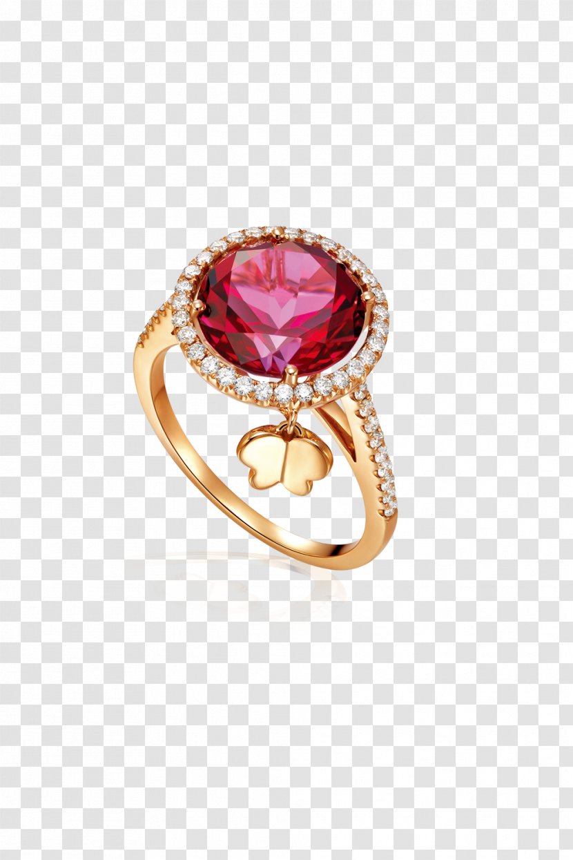 Ruby Ring Jewellery - Designer Transparent PNG
