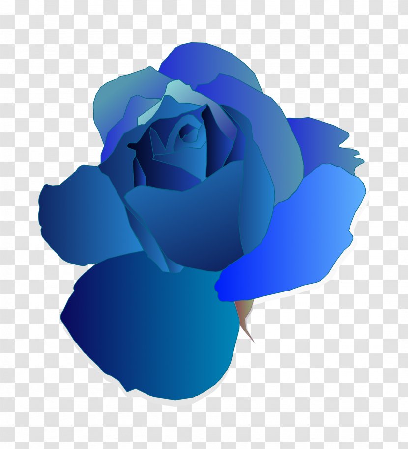 Blue Rose Clip Art - Flower Transparent PNG