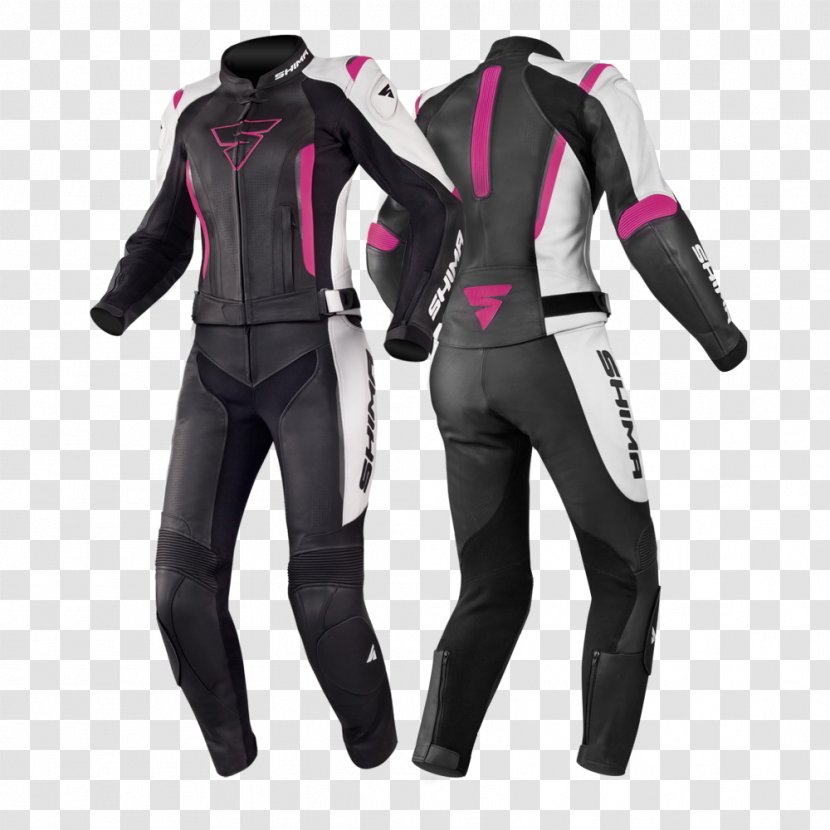 Boilersuit Leather Jacket Fuchsia Motorcycle Transparent PNG