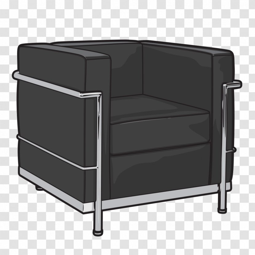 Club Chair Eames Lounge Wood Furniture - Le Corbusier - Retro-furniture Transparent PNG