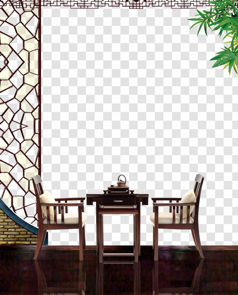 Table Chair Interior Design Services - Wood - Tea Chairs Transparent PNG
