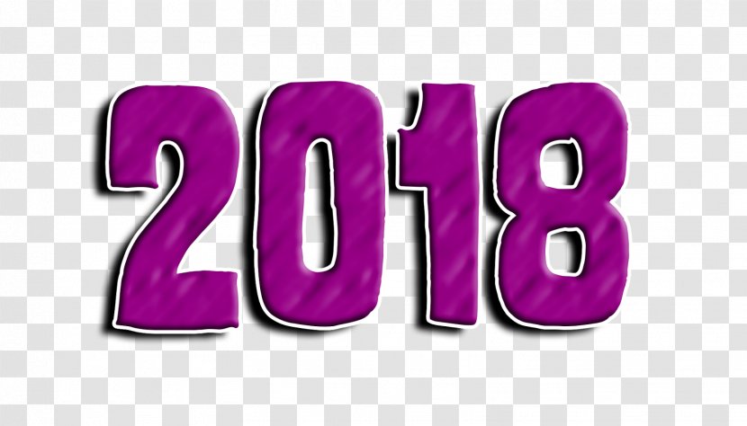 Purple Violet Magenta Lilac - Number - Happy New Year Transparent PNG