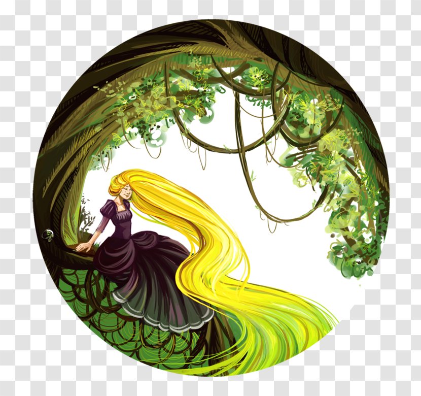 Rapunzel Tangled Fan Art DeviantArt - Mythical Creature - Watercolor Transparent PNG