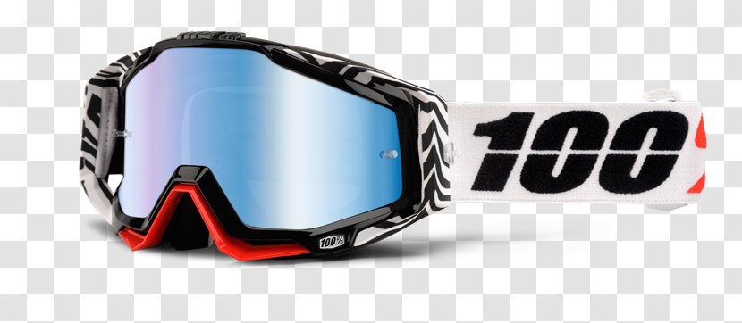 Goggles Lens Mirror Glasses Blue - Race Transparent PNG