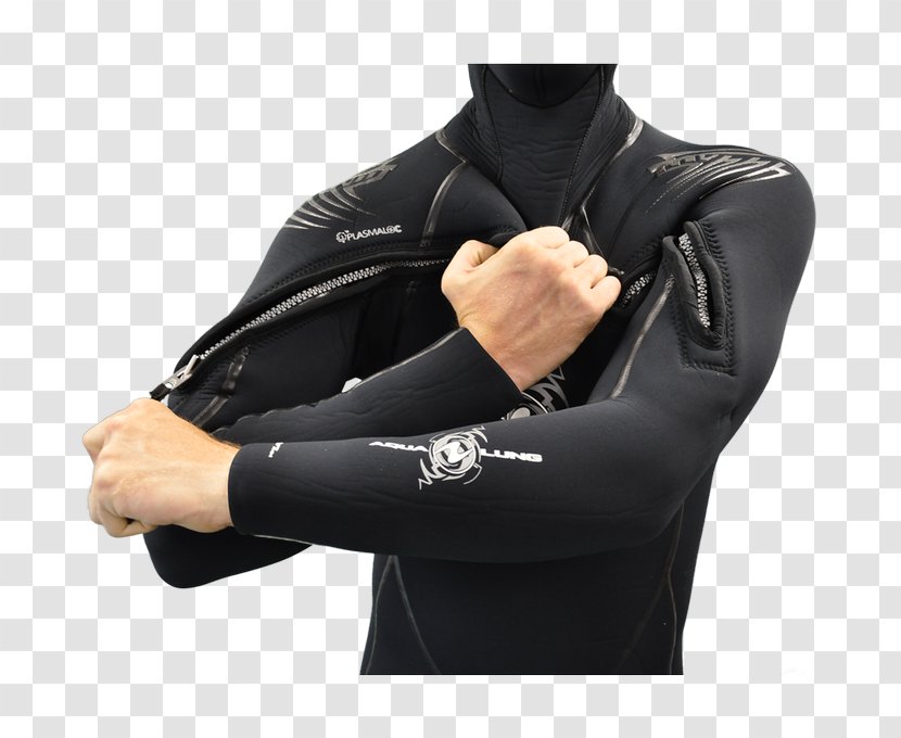 Aqua-Lung Wetsuit Dry Suit Scuba Set Underwater Diving - Neck - Personal Protective Equipment Transparent PNG