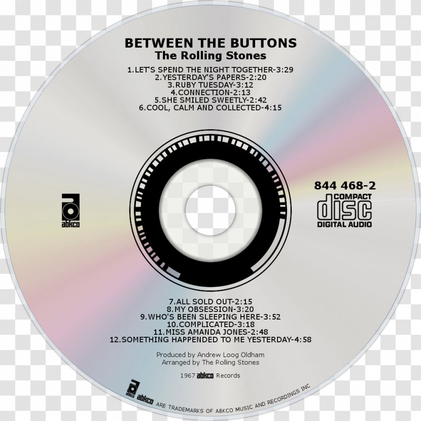 Compact Disc The Rolling Stones Between Buttons Disk Image - Brand Transparent PNG